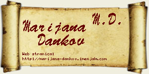 Marijana Dankov vizit kartica